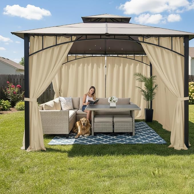 HolidayIdeas Outdoor Patio Curtains Waterproof - Image 2