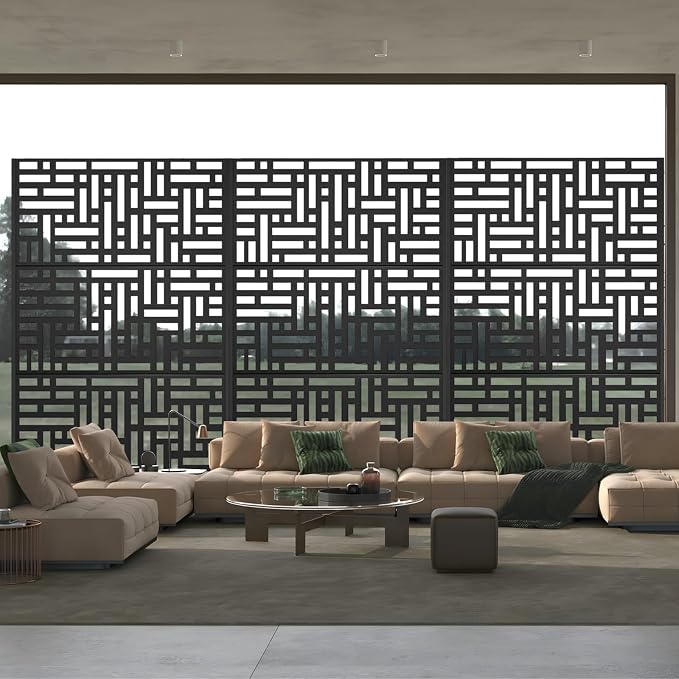 72" H×47" W Metal Privacy Screen, Outdoor Indoor Privacy Screens - Image 8
