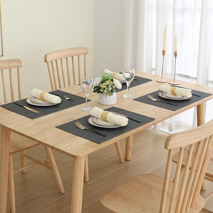 Homaxy Faux Leather Heat Resistant Placemats - Image 7