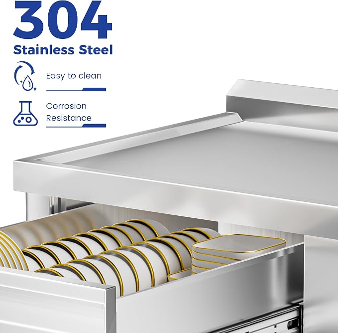 Stainless Steel Sink, Free Standing Single Bowl Commercial Kitchen Sink - Image 5