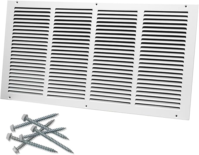 24"W x 12"H Steel Return Air Grille, Air Return Vent Cover by Howeall
