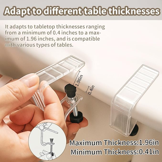 12 Pieces Adjustable Tablecloth Clips, Suitable - Image 3
