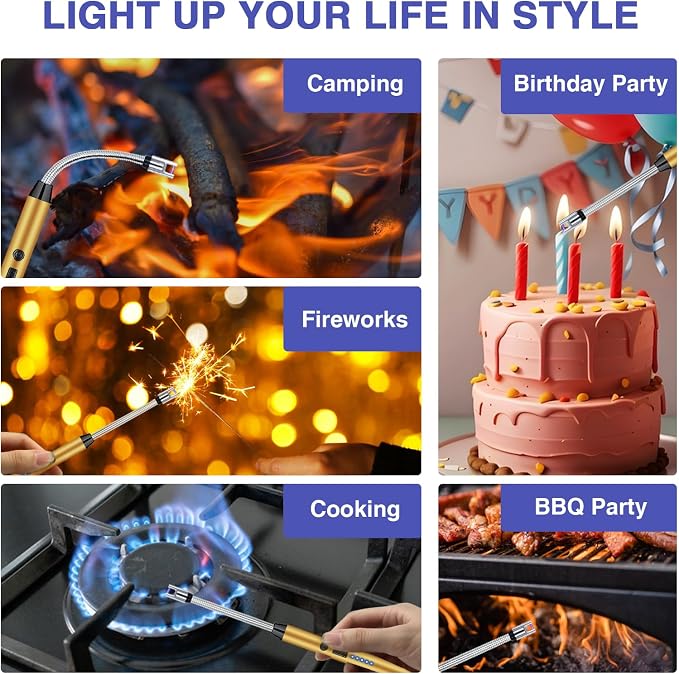 2 PCS Candle Lighter, Lighters for Candle Arc Windproof Flameless - Image 2
