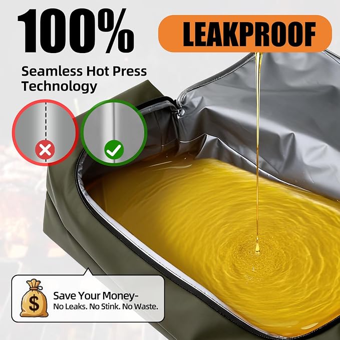 BBQ Blanket for Resting Meat, Leak-Proof Insulated Meat Resting Bag, 270° Top - Image 2
