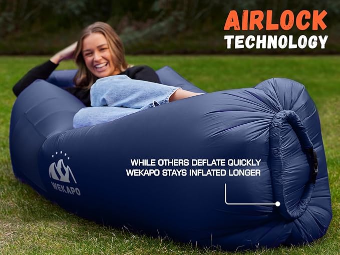 WEKAPO Inflatable Sun Lounger, Air Sofa, Waterproof and Leak-Proof, Picnics and - Image 5
