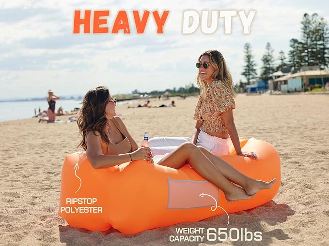 WEKAPO Inflatable Sun Lounger, Air Sofa, Waterproof and Leak-Proof, Picnics and - Image 4