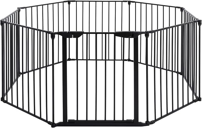 AUXSOUL 196" Extra Wide Baby Gate Metal Safety Playpen by AUXSOUL