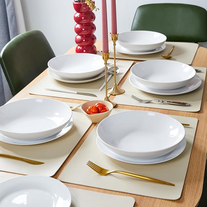 DOLOPL Placemats Set of 6, Wipeable Faux Leather Heat Resistant Mats - Image 4