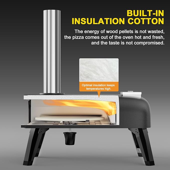 Outdoor Pizza Oven aidpiza 12" Wood Pellet Pizza Ovens - Image 8
