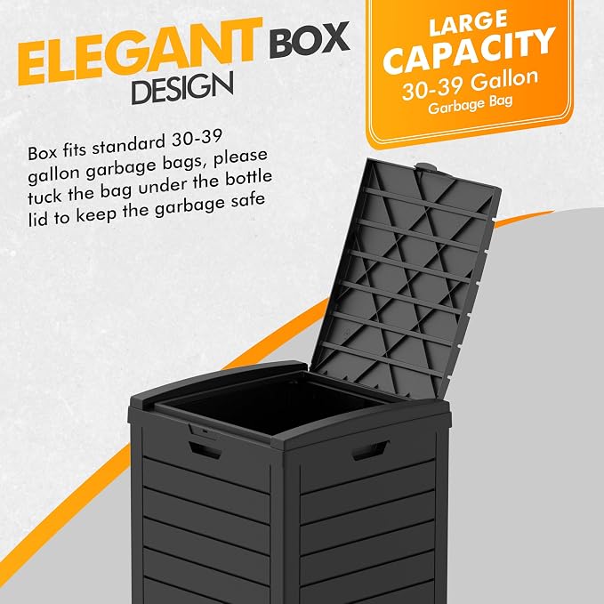 38 Gallon Outdoor Trash Can - Image 5