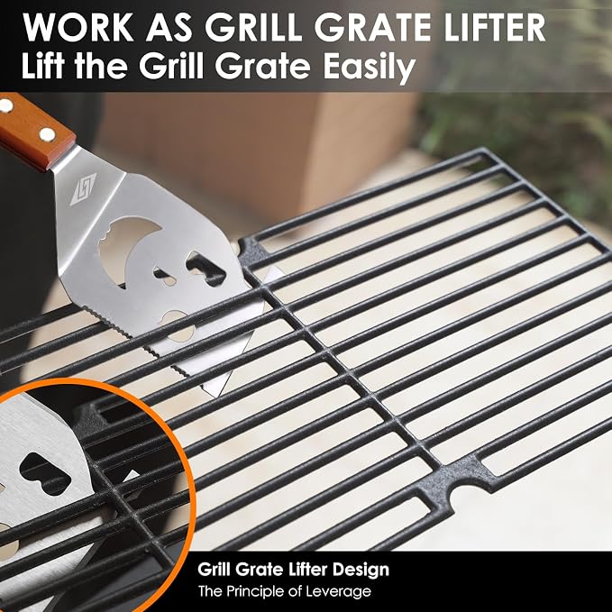 Heavy Duty BBQ Grill Tongs and Spatula - Image 4