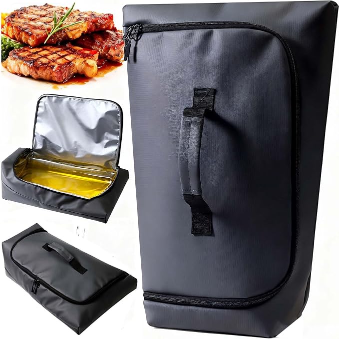 BBQ Blanket for Resting Meat, Leak-Proof Insulated Meat Resting Bag, 270° Top by Unknown