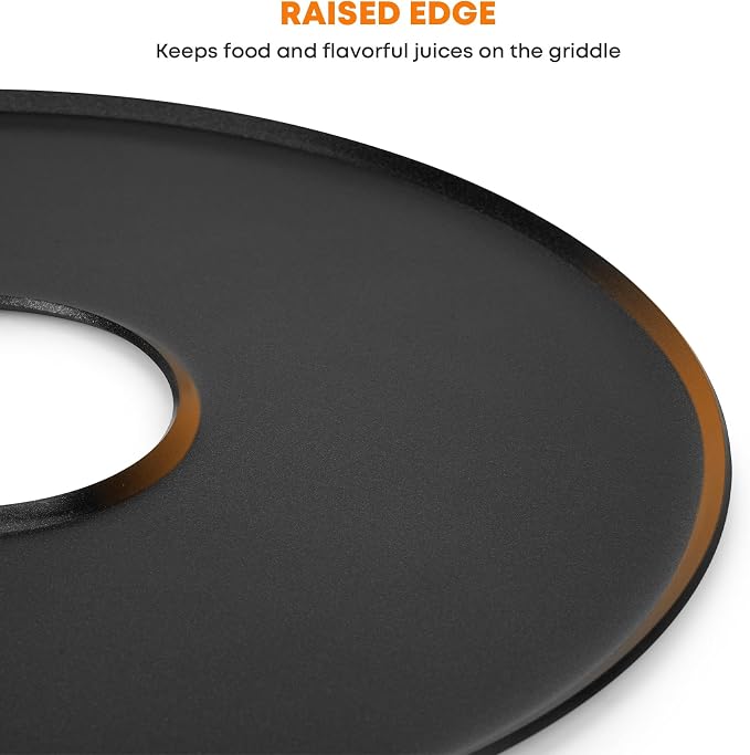 Stanbroil Round Griddle Insert for Weber 22" Kettle Charcoal Grill, Nonstick - Image 4