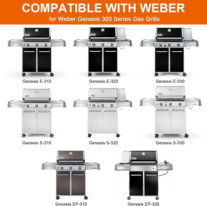 Full Size Griddle Insert for Weber Genesis 300 Series E-310 S-310 E-320 S-320 - Image 3