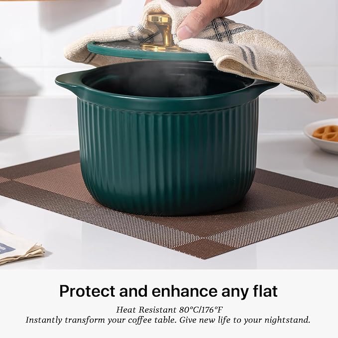 LEXMORE PlaceMats Set of 12 Vinyl/Plastic Woven Place Mats - Image 5