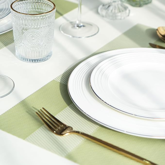Placemats Set of 12 Vinyl/Plastic Woven Place Mats - Image 7