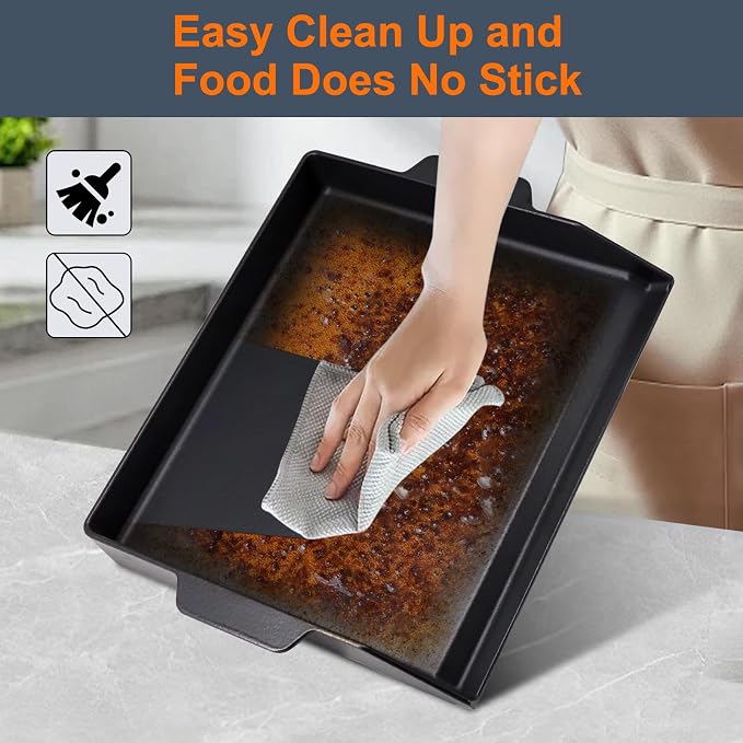 Criditpid Universal Large Cast Iron Cooking Griddle - Image 5