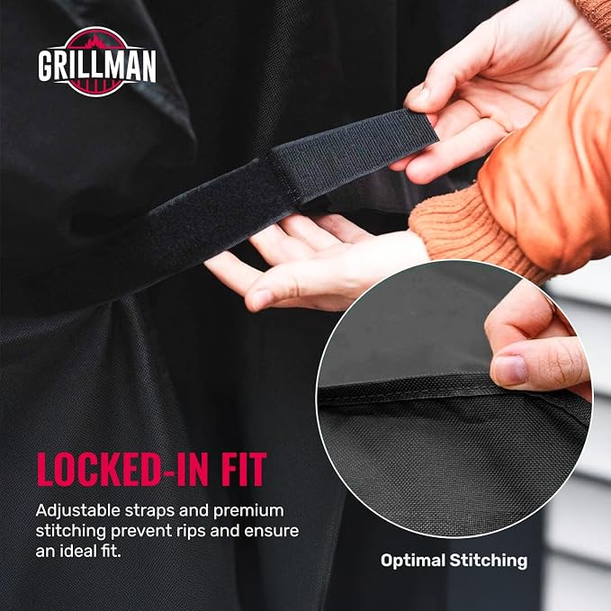 Grillman Grill Cover, BBQ Outdoor Grill Covers, Gas Grills, Waterproof - Image 7