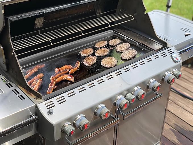 Full Size Griddle Inserts for Weber Summit 600 Series Grills, Flat Top Griddle - Image 7