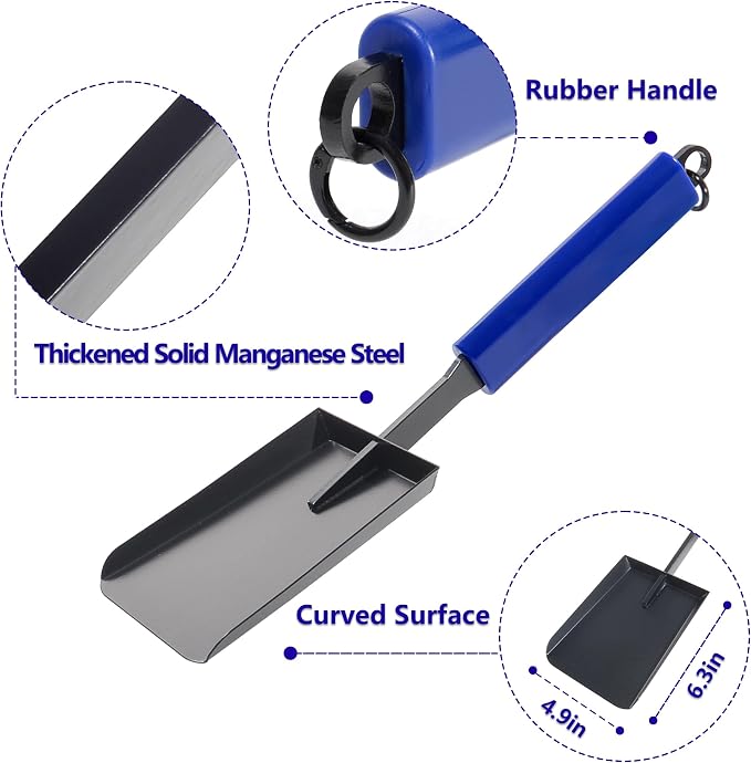 15in Fireplace Ash Shovel for Fire Pit & Indoor Fireplace - Image 4