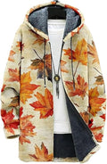 Men's Hooded Sweater Coat Knit Fleece Lined Long Cardigan Jacket by Unknown