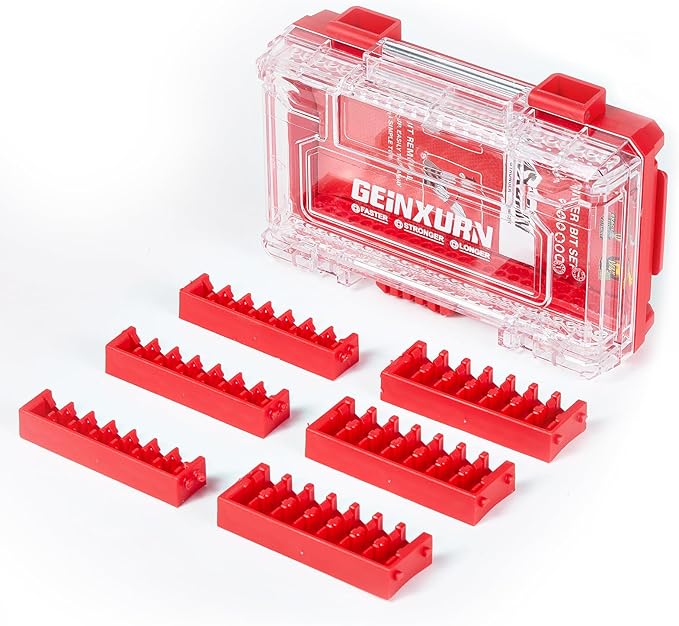 1Pc Red Storage Box Case, small parts box by GEINXURN