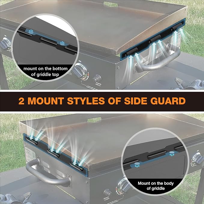 Upgraded Wind Guards for Blackstone 36” Griddle, 5015 Magnetic Stainless Steel - Image 2