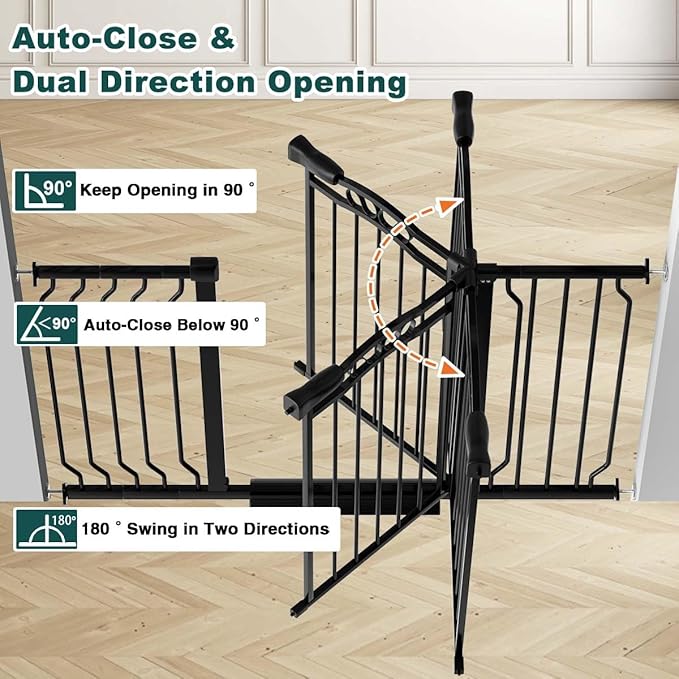 Fairy Baby 53.1"-62.5" Extra Wide Baby Gates - Image 5