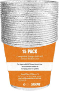 15 Pack BAC407 Grease Bucket Liner by Sageme