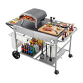 VEVOR Outdoor Grill Cart, 36.4 x 23.4 x 1 inch Tabletop Size Grilling Table by VEVOR