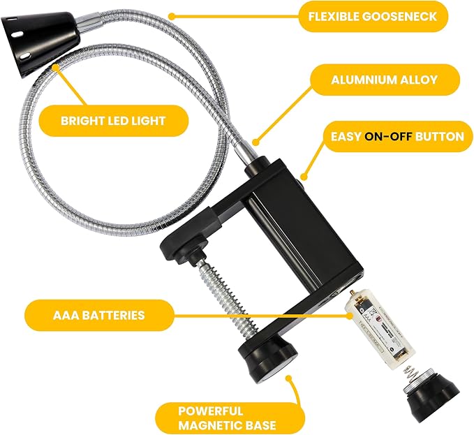 BBQ Grill Lights Magnetic Base Super-Bright LED Lights-360 Degree Flexible - Image 6