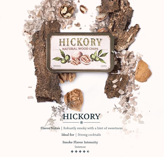 Cocktail Smoker Wood Chips 4 Natural Flavors: Oak, Hickory & Apple | Whiskey & - Image 5