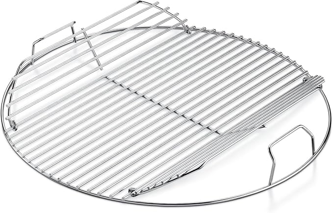 Hinged Cooking Grate for 22” Charcoal Grill, Round Charcoal Grate for Weber 7436 by JCLMER