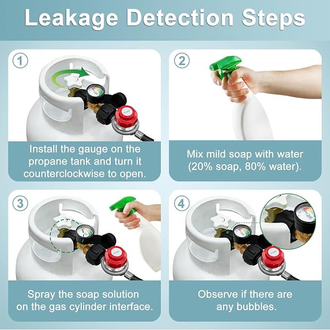 SHINESTAR 3 Feet Propane Adapter Hose and Regulator - Image 9
