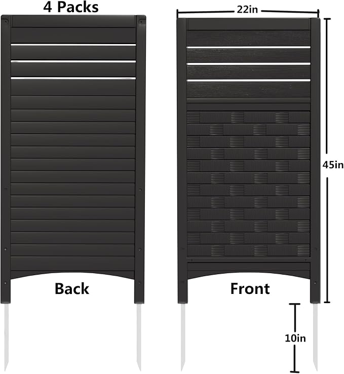 Outdoor Fence Privacy Panels, Resin Privacy Fence Panels - Image 5