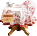 Maison d' Hermine Table Cloth Round Table 100% Cotton 63 Inches Fall Tablecloth by MaisondHermine