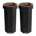 Eyely MPH1300D-SET2 Sal 25-Gallon Disposable Corrugated Cardboard Event Trash by eyely
