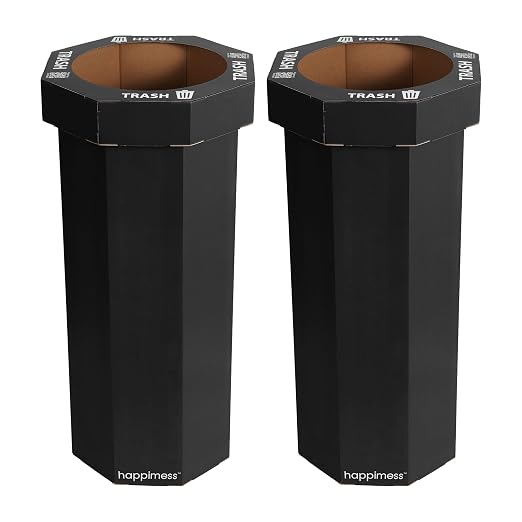 Eyely MPH1300D-SET2 Sal 25-Gallon Disposable Corrugated Cardboard Event Trash by eyely