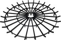 SteelFreak Super Heavy Duty Wagon Wheel Firewood Grate by SteelFreak