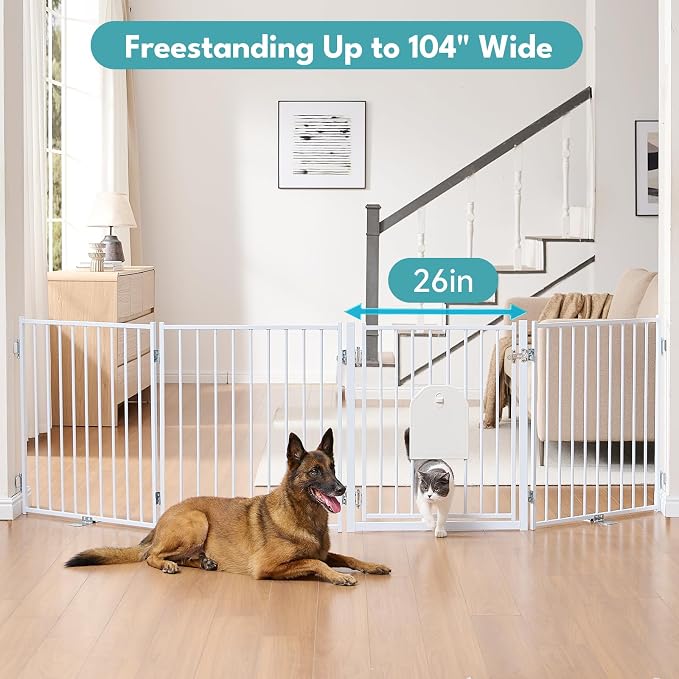 No Pawblems Free Standing Dog Gate - Image 5