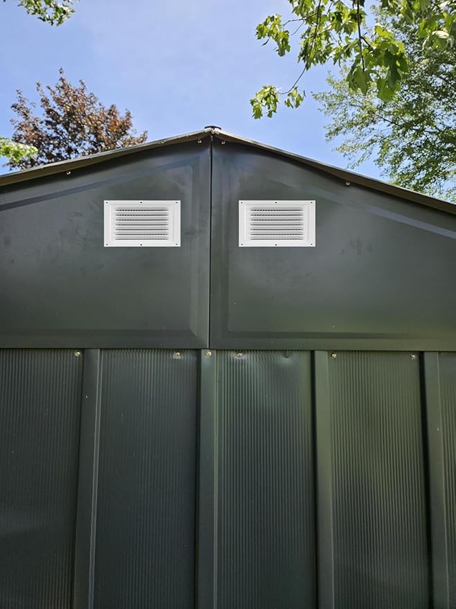 2pcs Attic Vent Soffit Vent Aluminum Wall Vent Metal Shed Vent Square Vent - Image 4