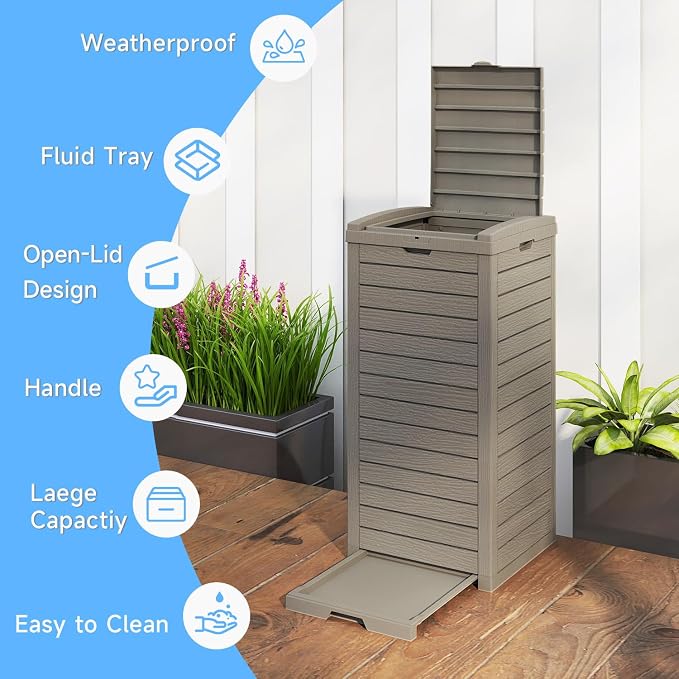 38 Gallon Outdoor Trash Can - Image 3