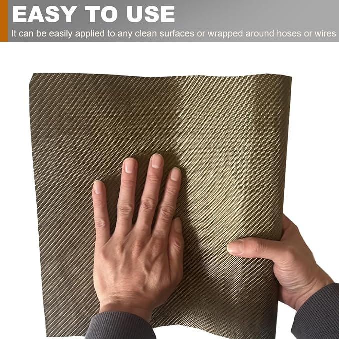 Titanium Thermal Barrier Adhesive Backed Heat Blanket Heat Shield Mat 12'' X - Image 6