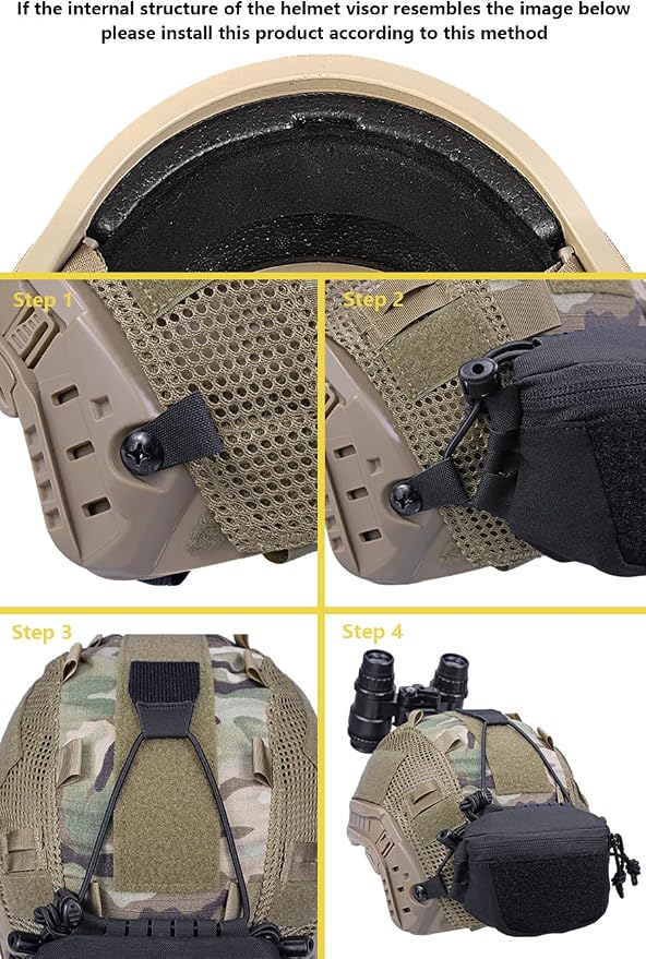 Tactical NVG Battery Pouch Helmet Mounted, Counter Weight Pouch GP Balance - Image 7