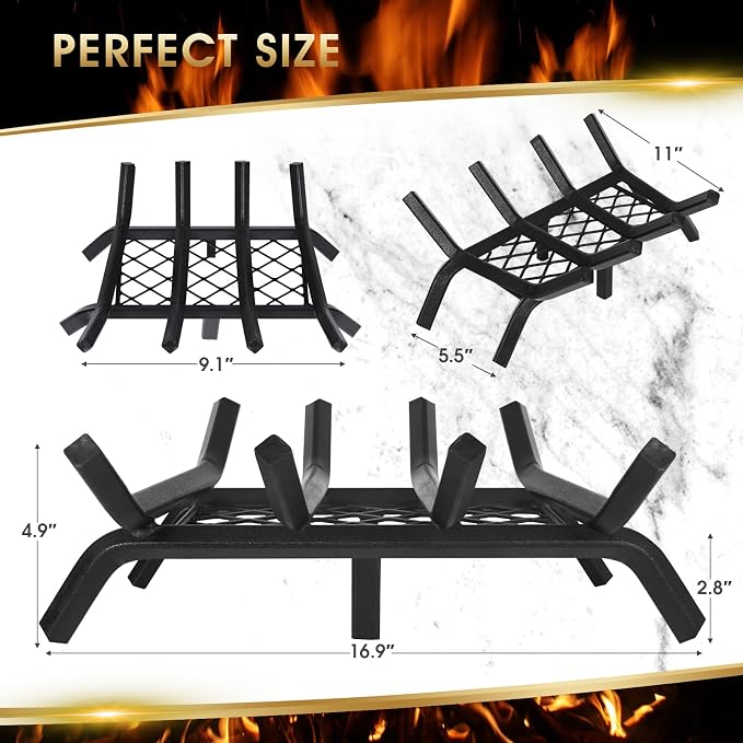 Fireplace Grate 17 "Heavy Duty - Image 9