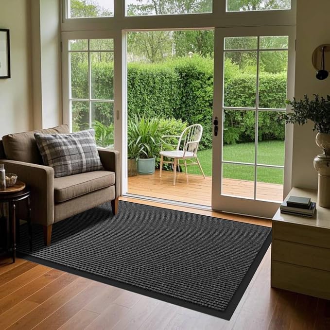 Front Door Mat, Commercial Entrance, Low Profile, Durable Rubber Backing - Image 8