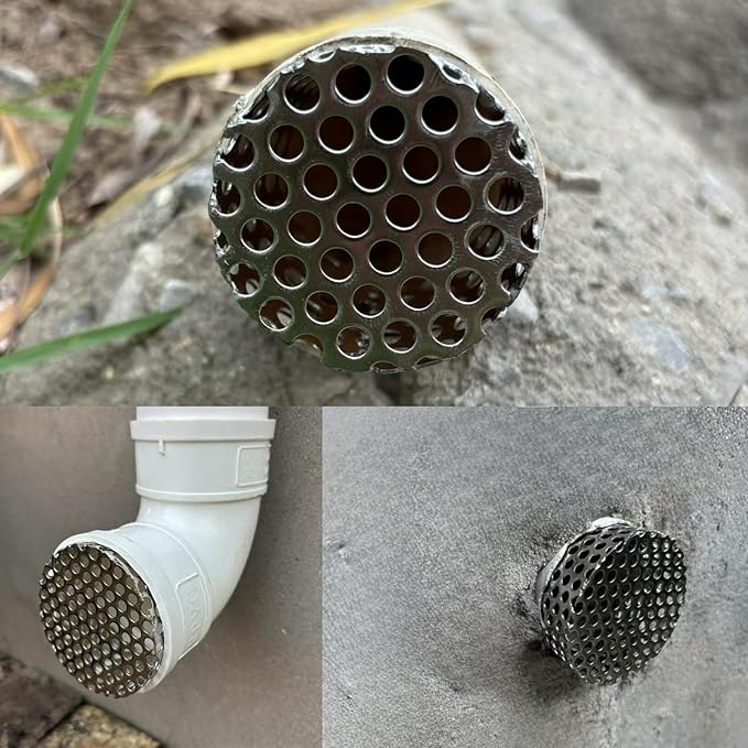 PVC Termination Cap Stainless Steel Mesh Screen Vent Cover, - Image 6