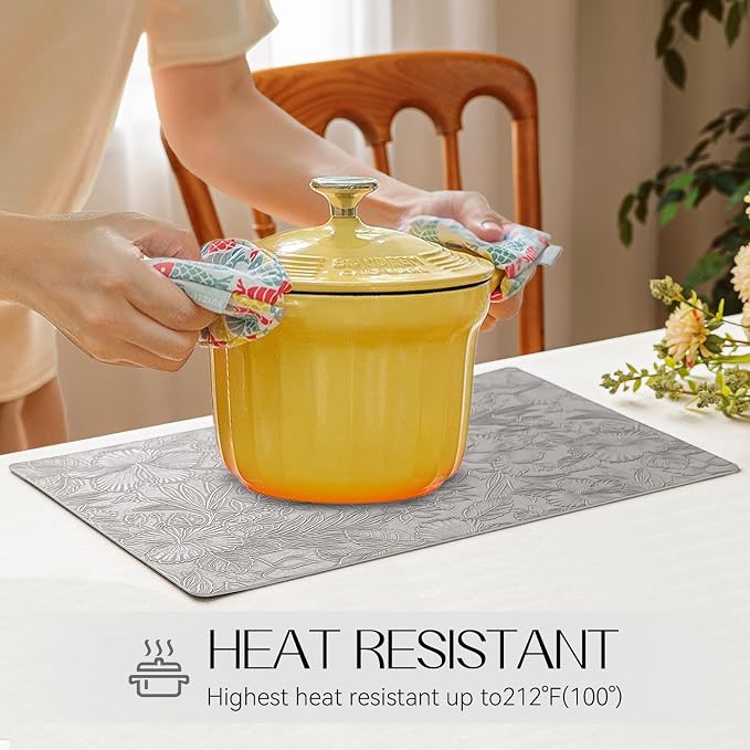 Romanstile Vinyl Placemats Set of 4-12 X 18 Inch - Image 3