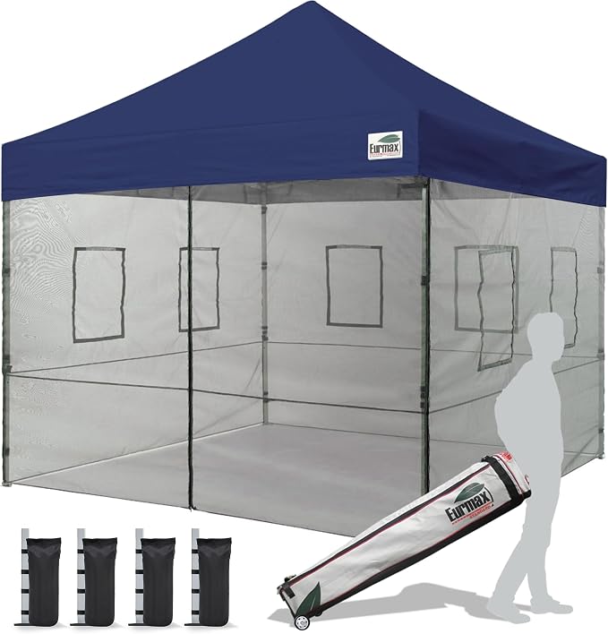 Eurmax USA 10'x10' Pop-up Canopy Tent Commercial Instant Canopies by Eurmax