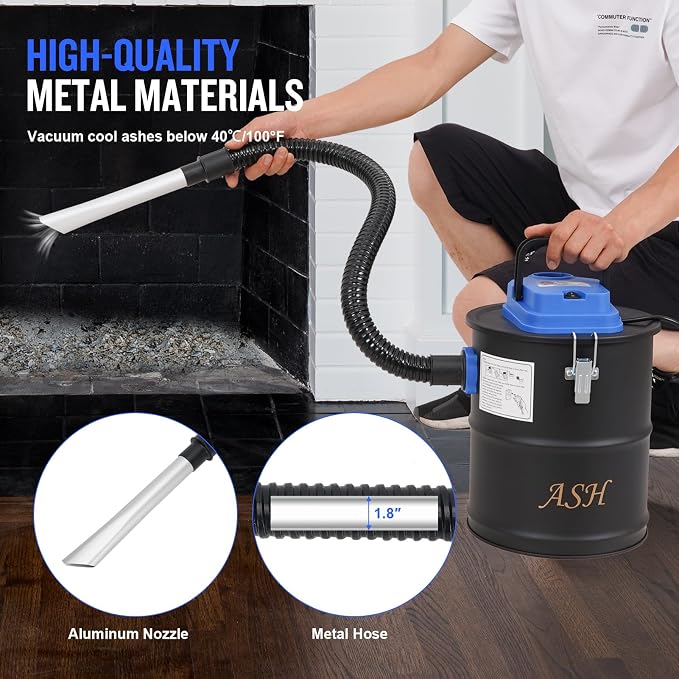 Ash Vacuum Cleaner -3.2 Gallon Fireplace Ash Vac - Image 4